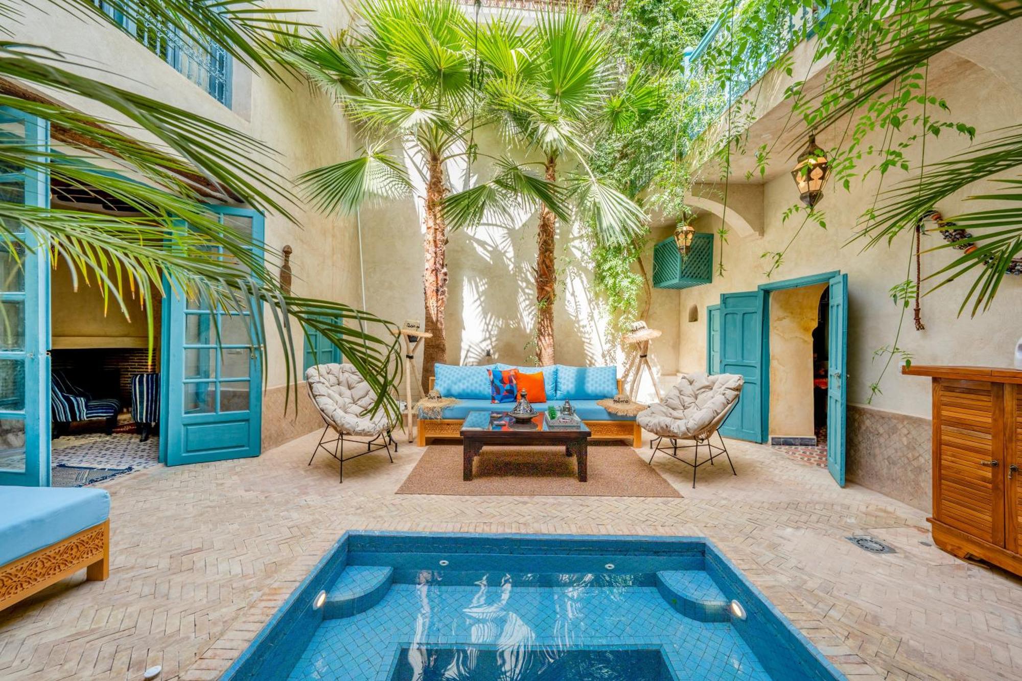 Dar Palma Heated Pool Jacuzzi Heart Of Marrakech Medina Vakantiehuis *