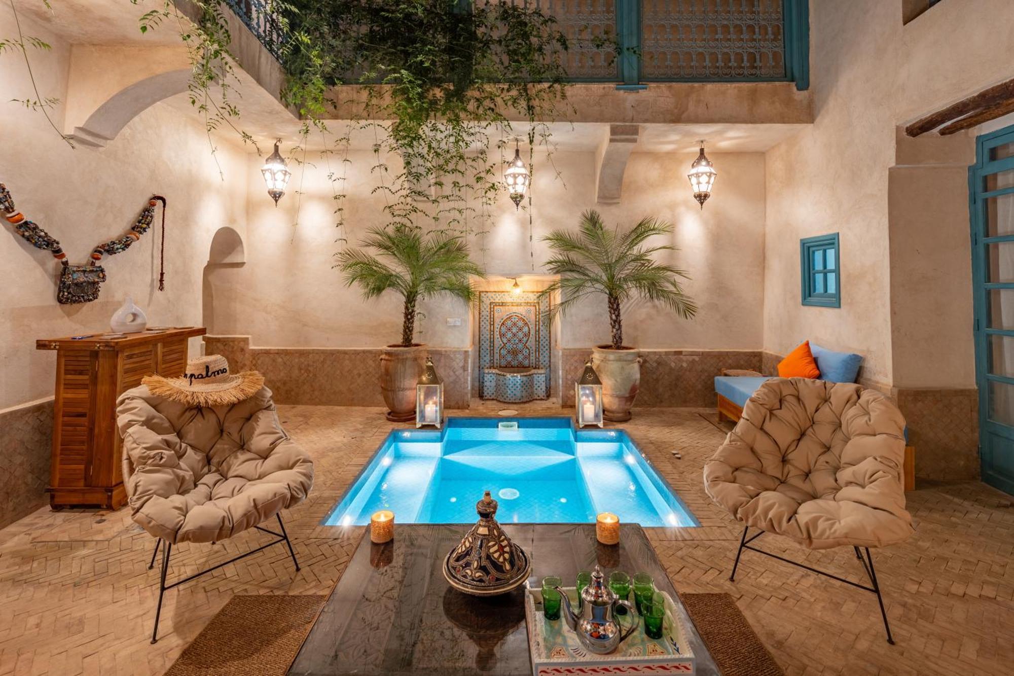 Dar Palma Heated Pool Jacuzzi Heart Of Marrakech Medina