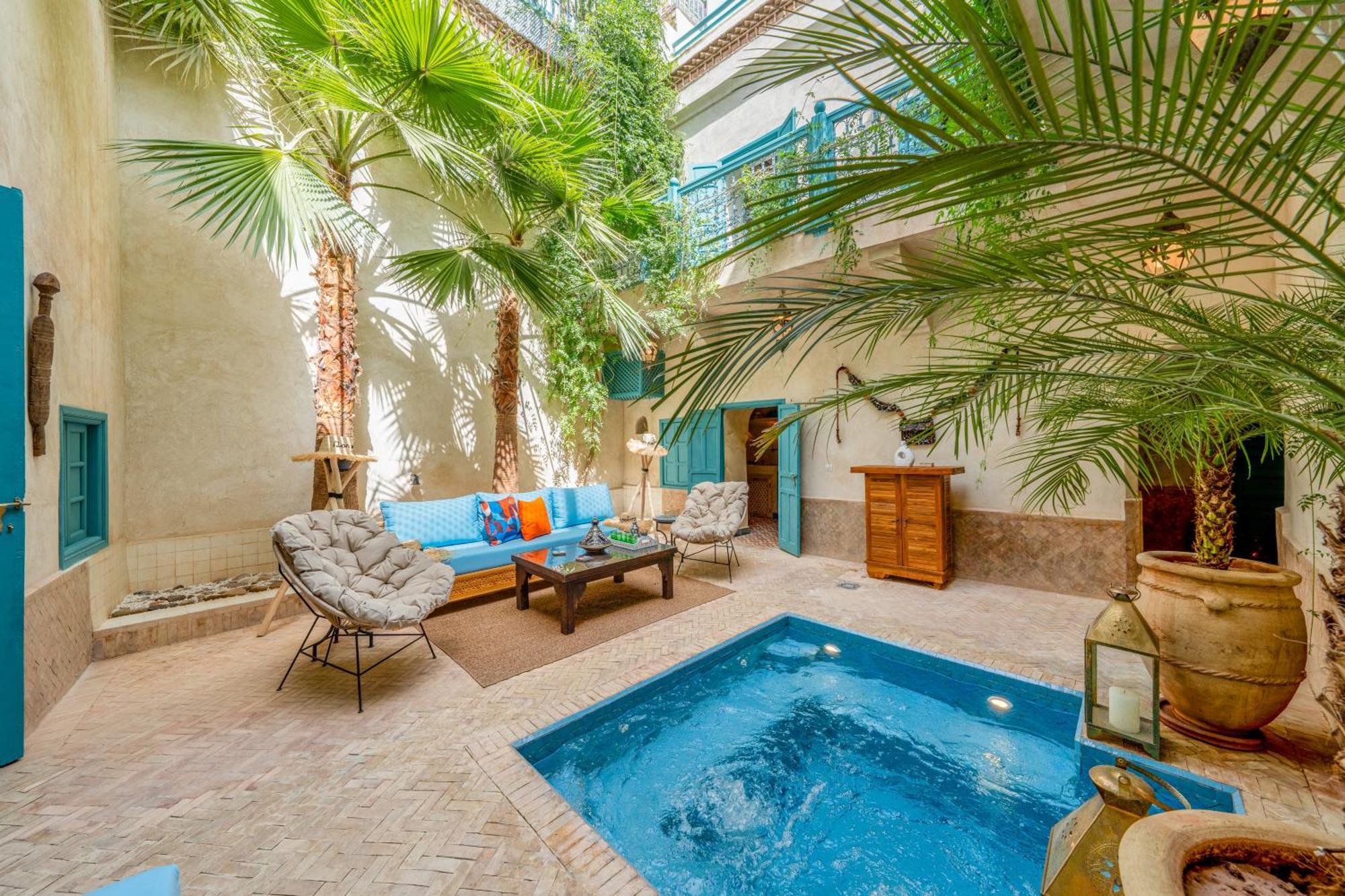 Dar Palma Heated Pool Jacuzzi Heart Of Marrakech Medina Vakantiehuis