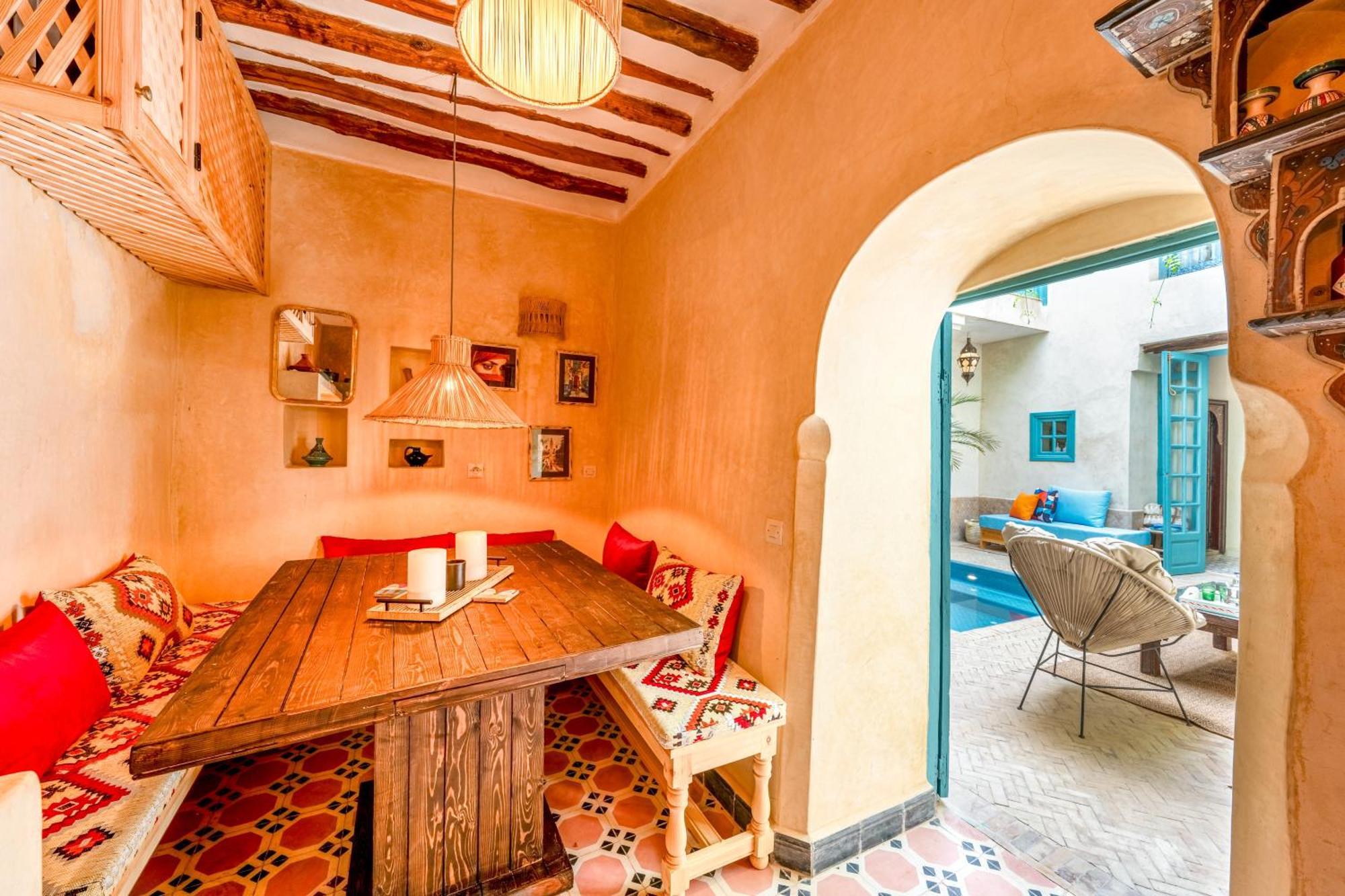 Vakantiehuis Dar Palma Heated Pool Jacuzzi Heart Of Marrakech Medina *