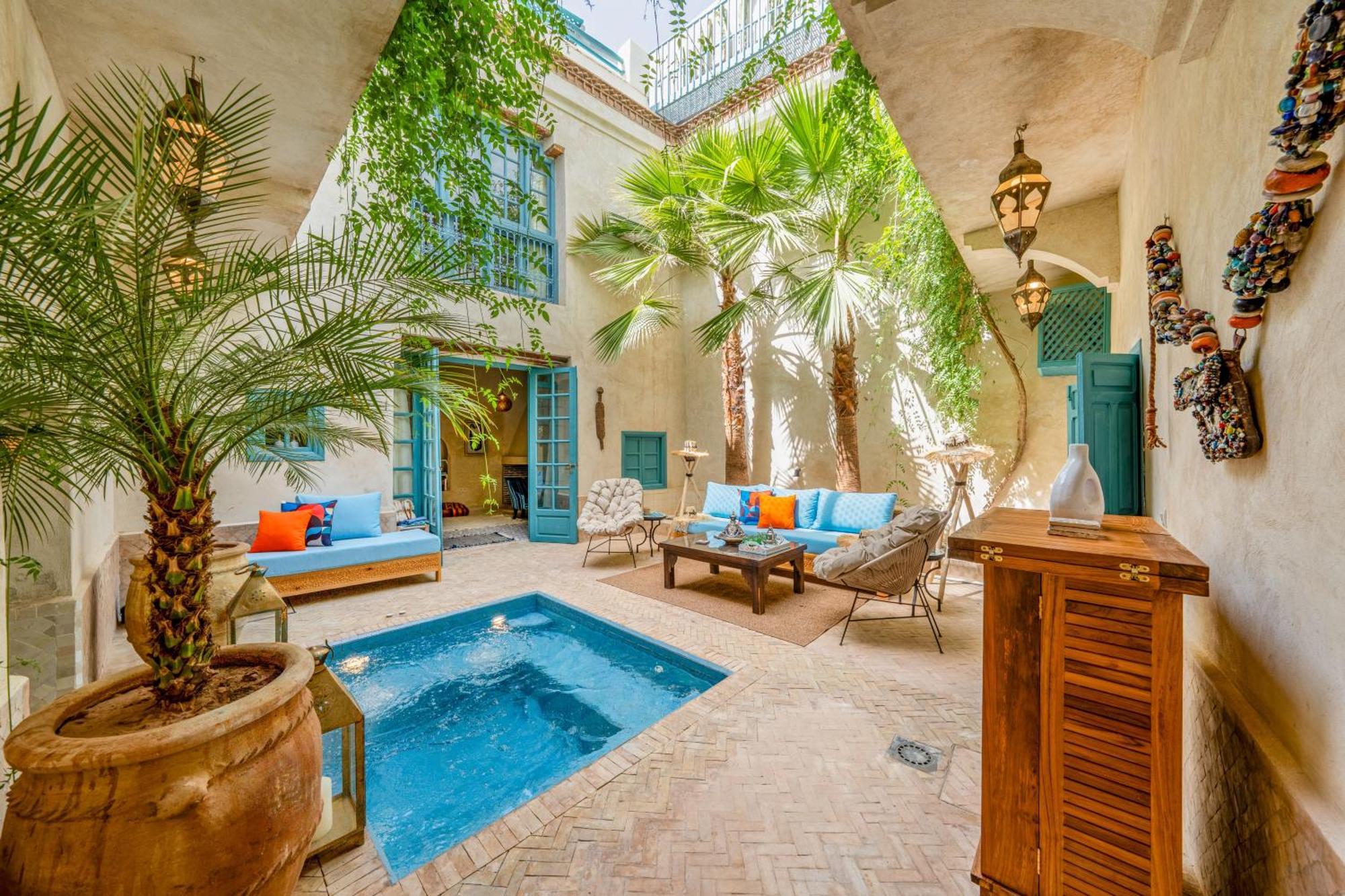 Dar Palma Heated Pool Jacuzzi Heart Of Marrakech Medina Vakantiehuis